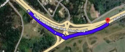 Circulación reducida en la Interbalnearia por obras de mantenimiento